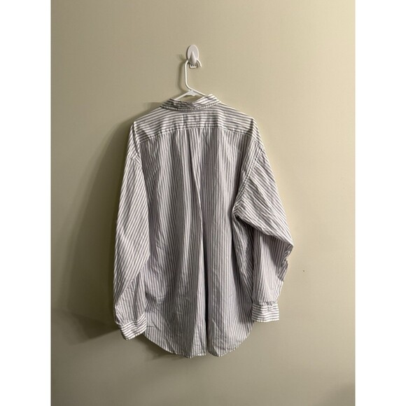 Ralph Lauren Golf Tilden Button Down Shirt Mens 2XL Purple Striped Cotton - Picture 4 of 8